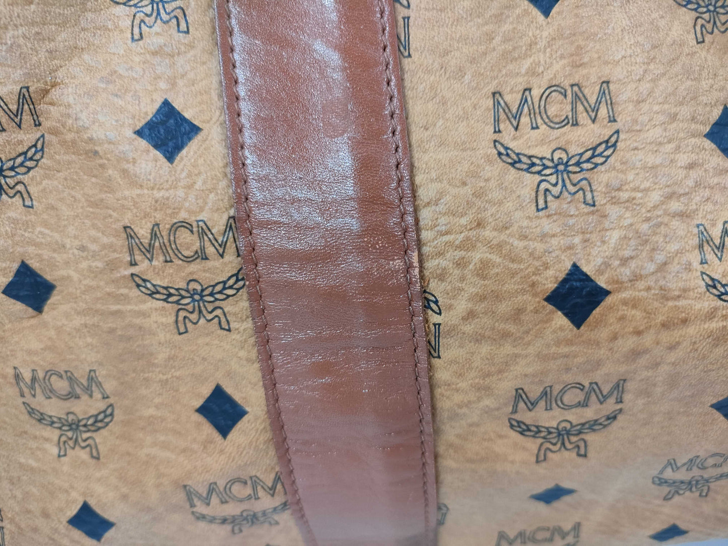 MCM Visetos Boston Bag Boston Bag