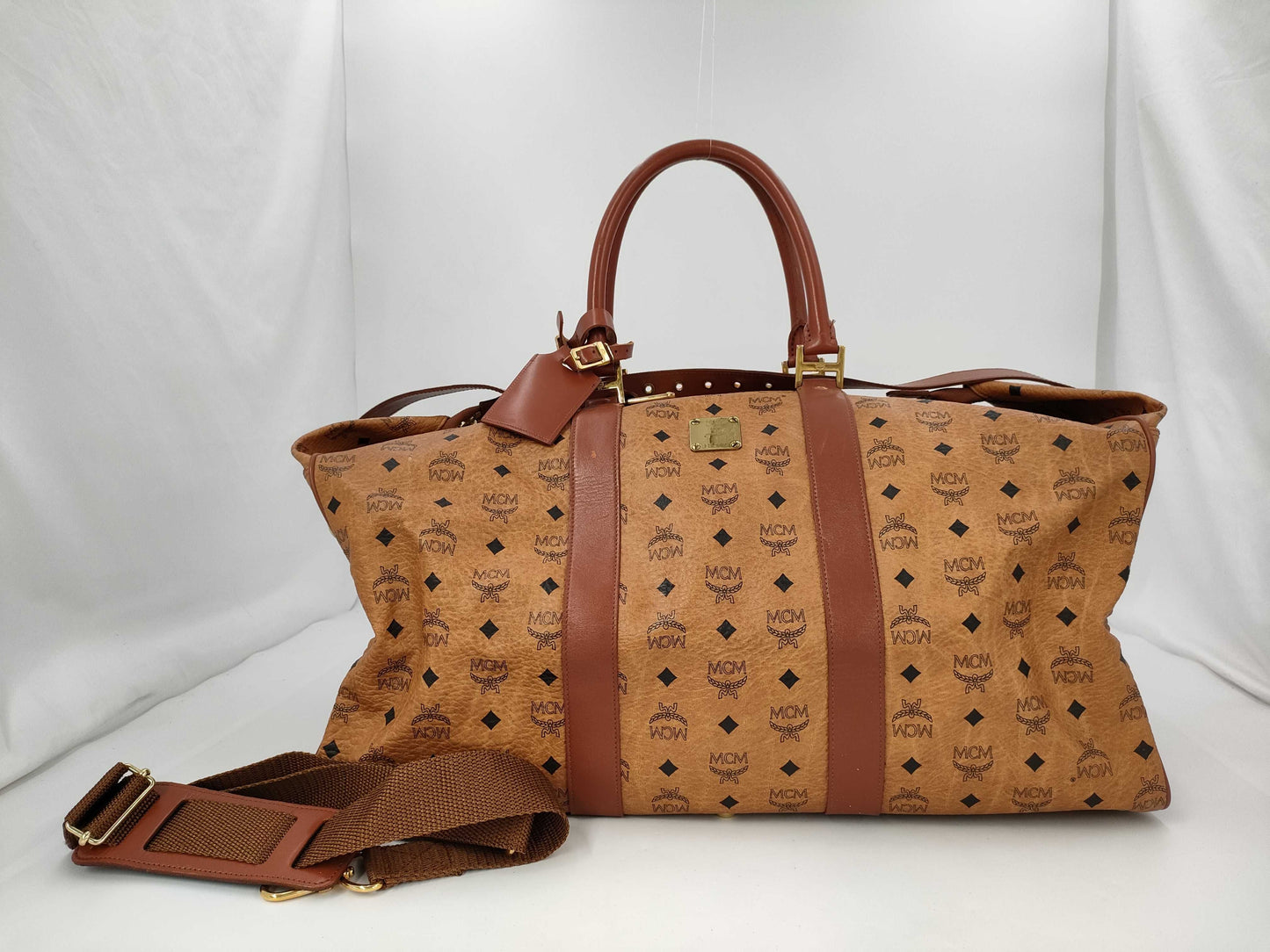 MCM Visetos Boston Bag Boston Bag