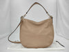 COACH Leather Shoulder Bag Beige Shoulder Bag