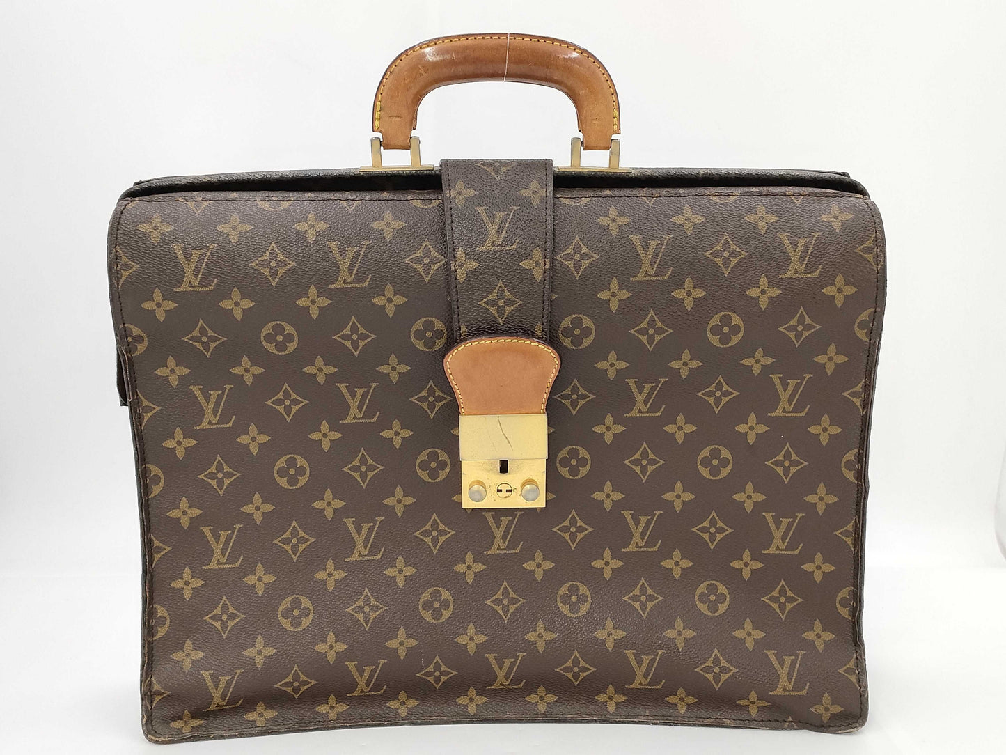LOUIS VUITTON LOUIS VUITTON Monogram Servite Fermoir Handbag