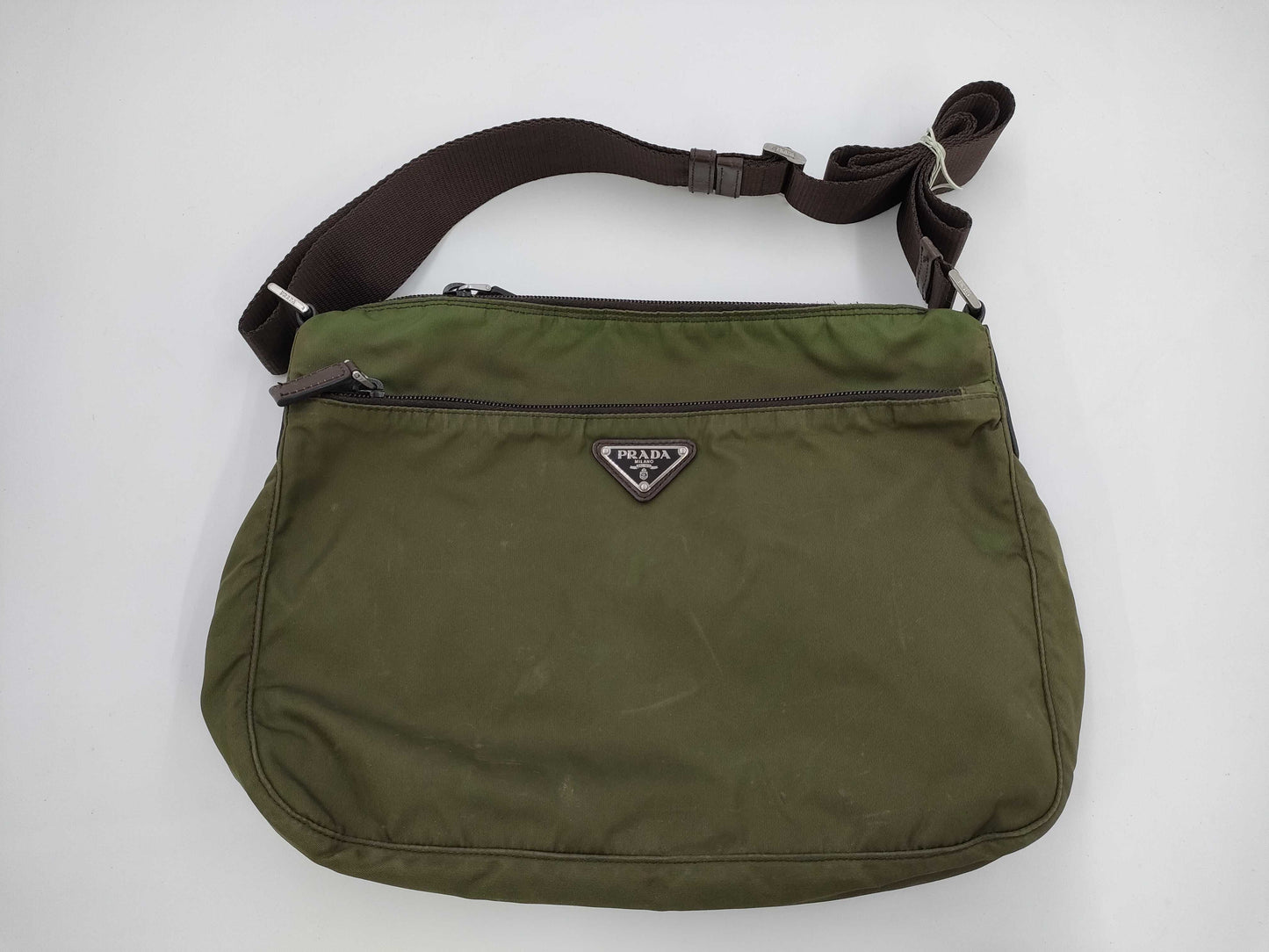 PRADA Prada Nylon Shoulder Bag Khaki Shoulder Bag