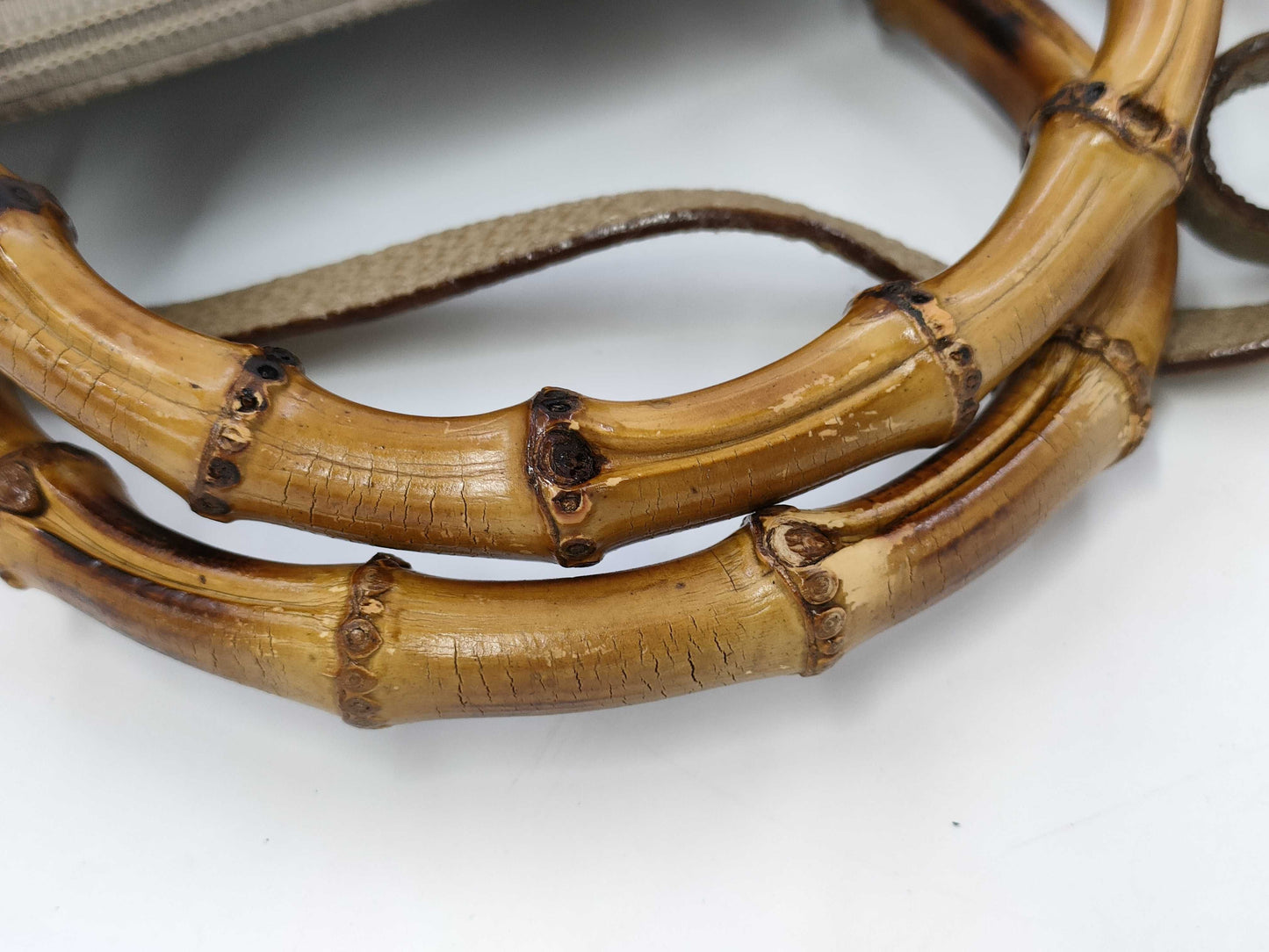 GUCCI Bamboo Suede Shoulder Bag