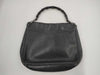 GUCCI Bamboo Leather One-Shoulder Bag Black Handbag