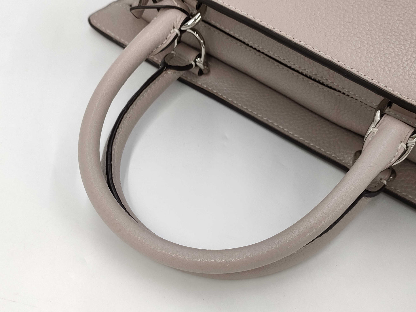 COACH Leather 2-Way Shoulder Bag/Handbag in Beige
