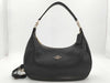 COACH Leather 2-Way One-Shoulder Black Handbag