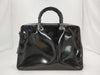 GUCCI Bamboo Enamel Handbag Black Handbag