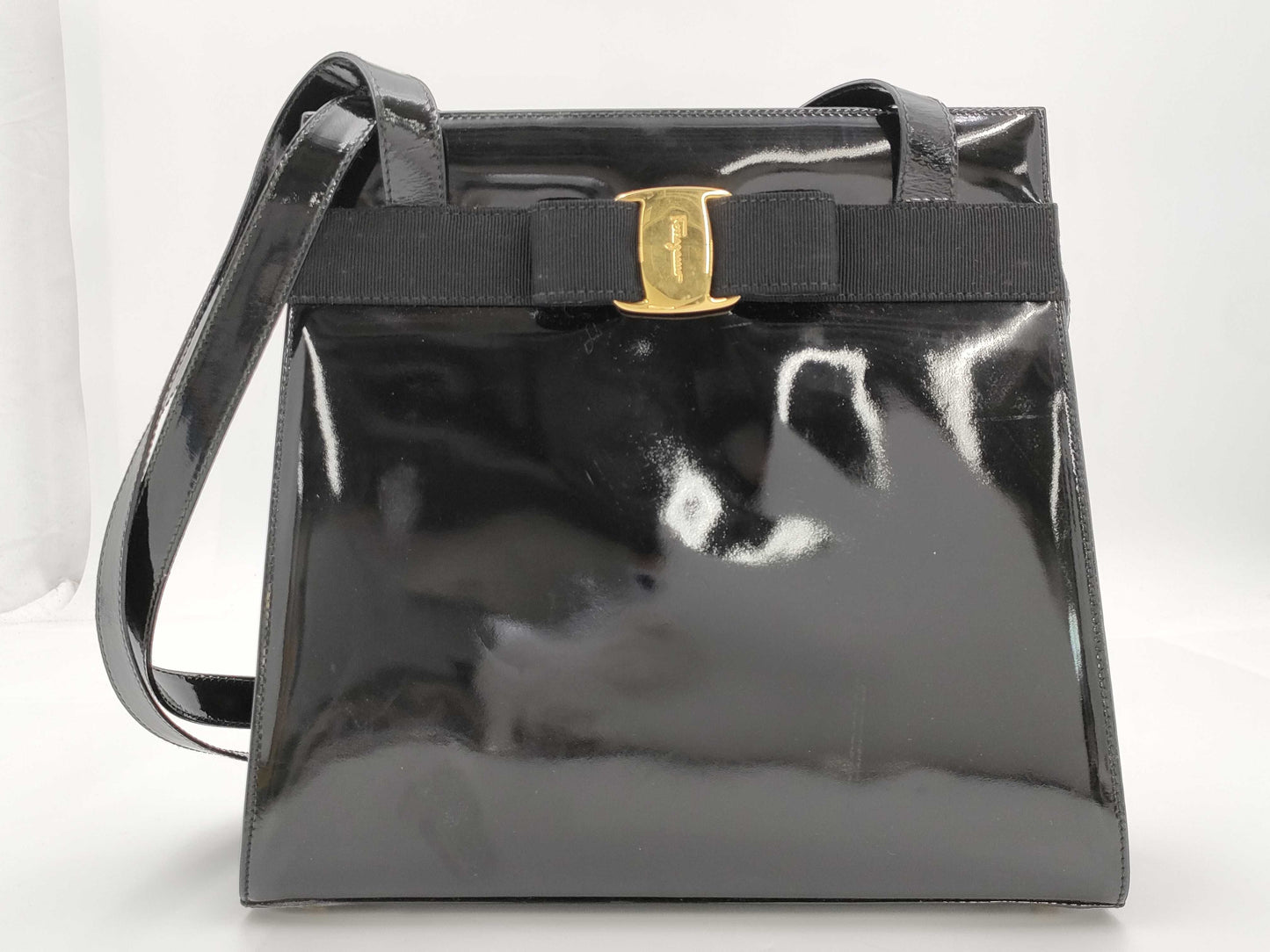 Salvatore Ferragamo Vara Ribbon Tote Bag Handbag