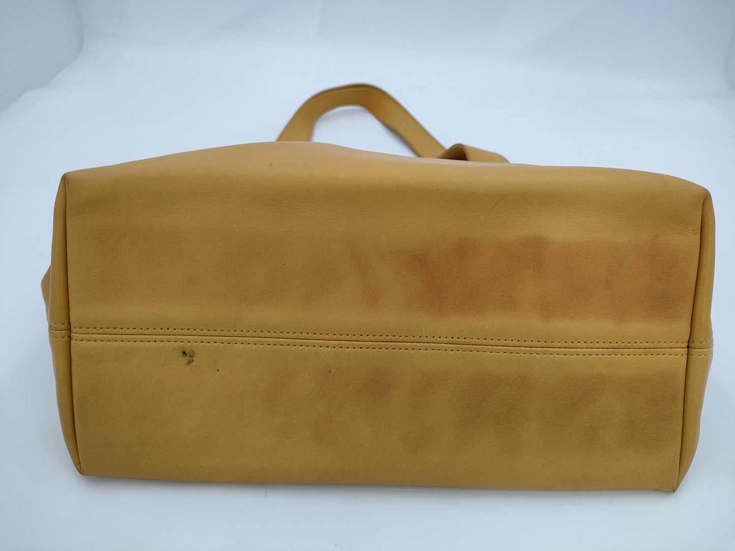 COACH Old Coach Leather Tote Bag Yellow