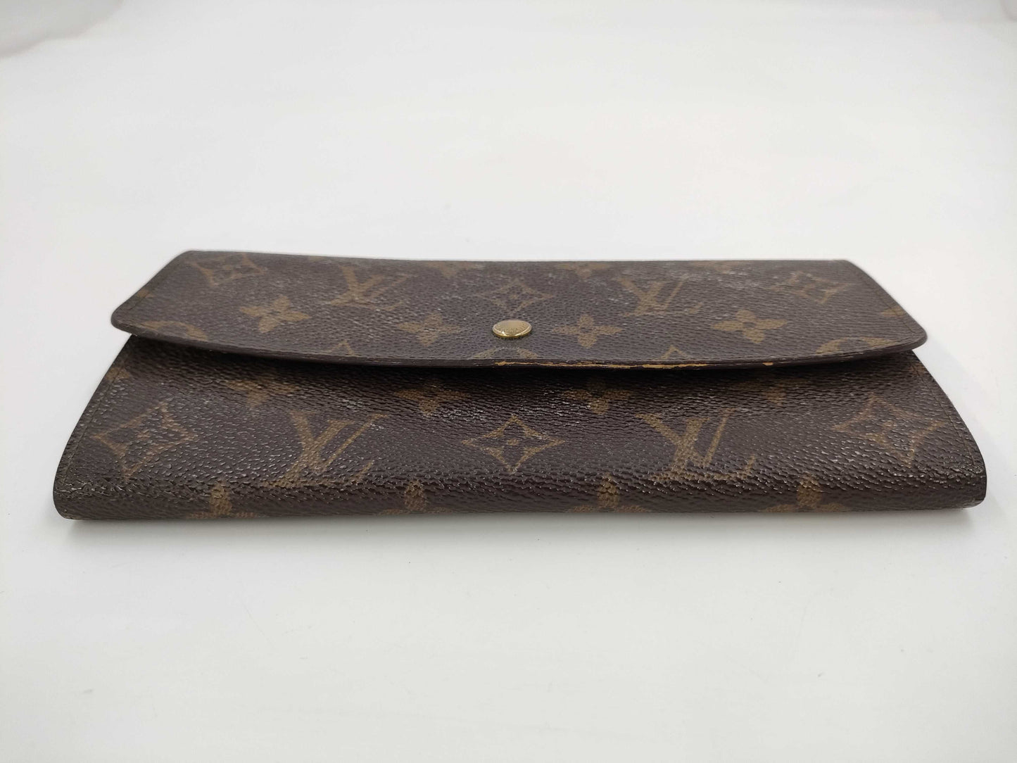 LOUIS VUITTON Monogram Long Wallet with Pull