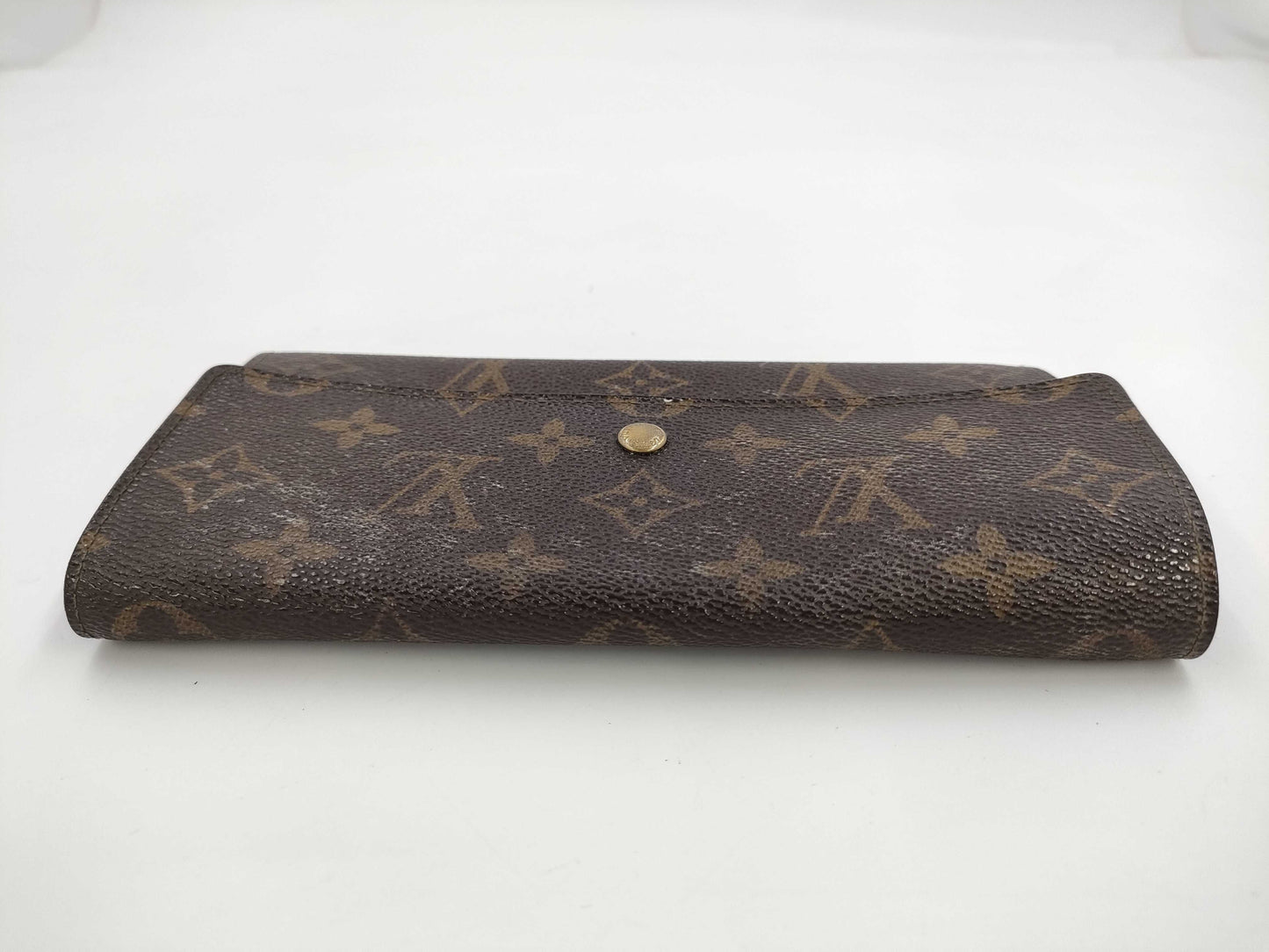 LOUIS VUITTON Monogram Long Wallet with Pull