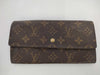 LOUIS VUITTON Monogram Long Wallet with Pull