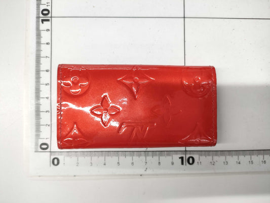 LOUIS VUITTON Vernis Key Case Red Key Case/Key Holder