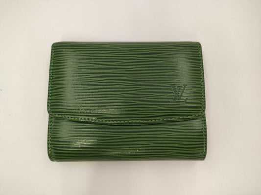 LOUIS VUITTON Epi Wallet Green Card Case/Pass Case/Business Card Holder
