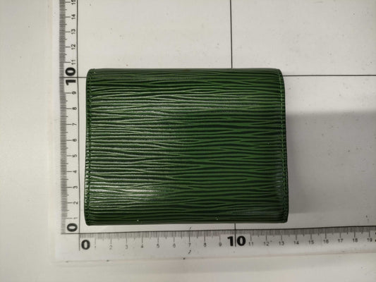 LOUIS VUITTON Epi Wallet Green Card Case/Pass Case/Business Card Holder