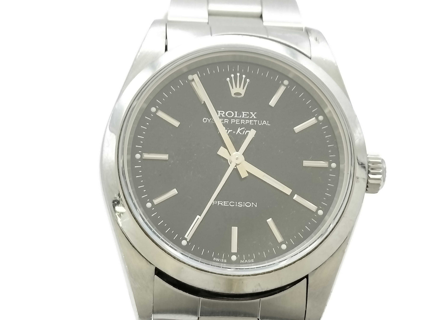 ROLEX Air-King 1400M K847794 Black Dial Boys' Watch