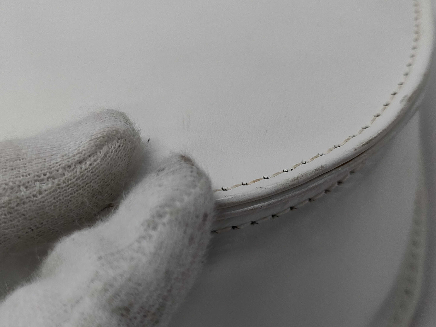 GUCCI Bamboo White Handbag