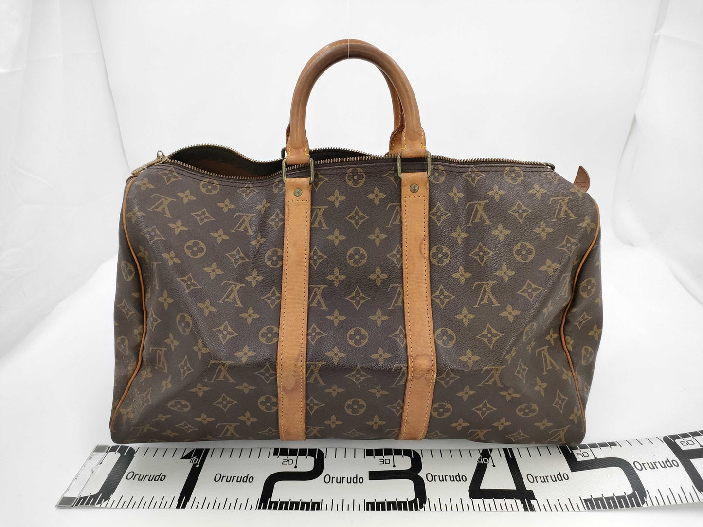LOUIS VUITTON Monogram Keepall 45 Boston Bag
