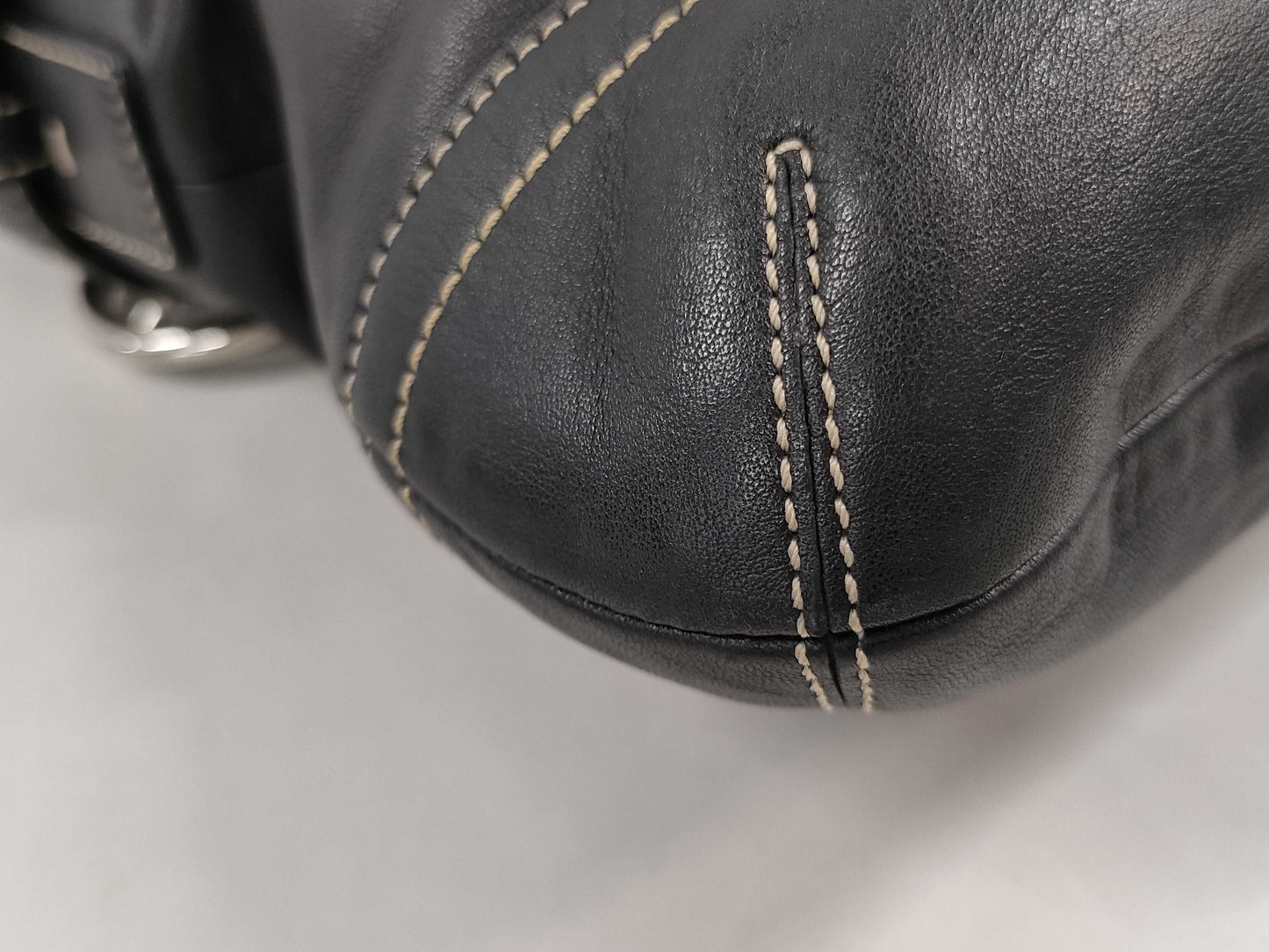 COACH Leather Black 1452 Shoulder Bag