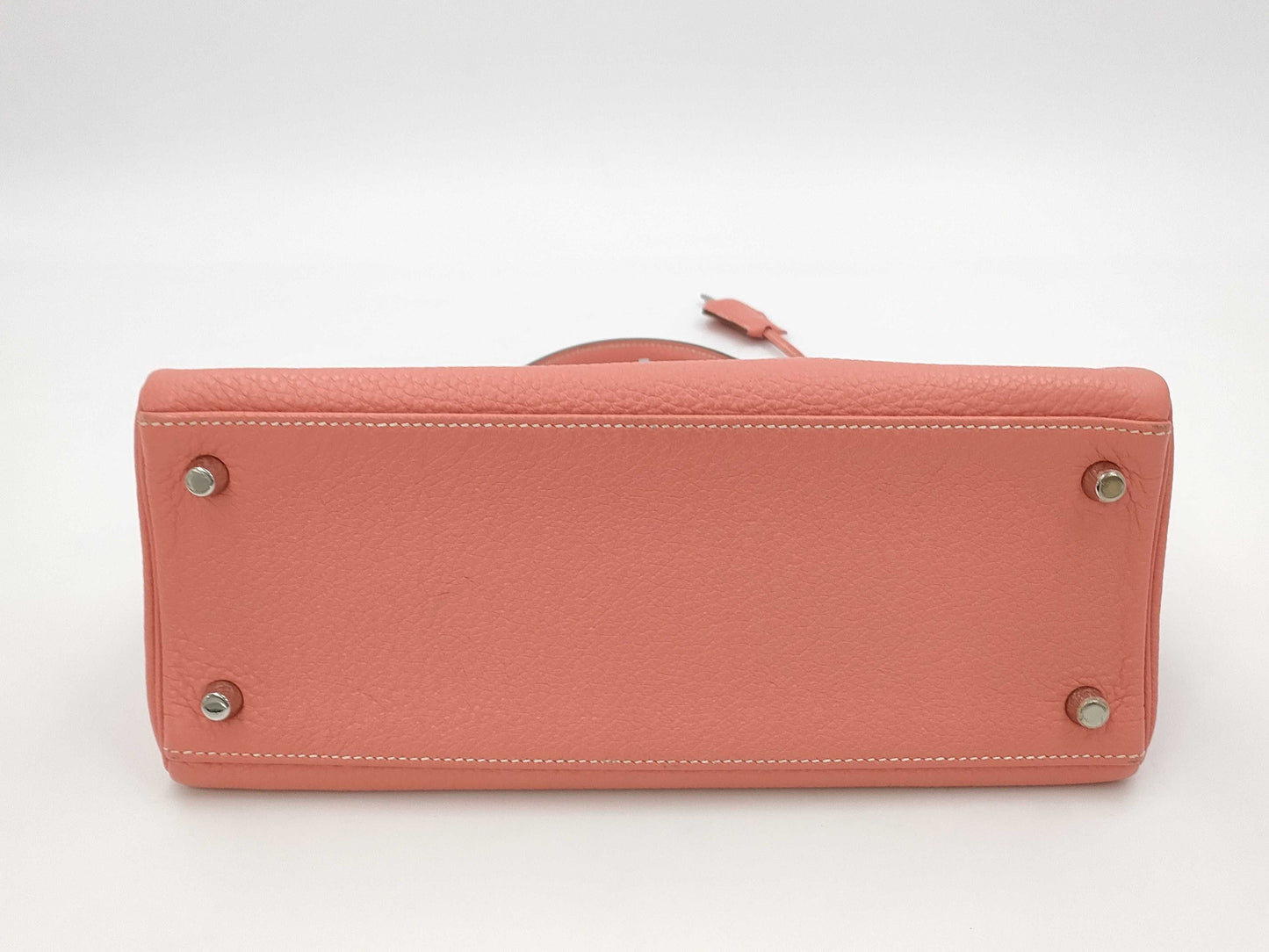 HERMES Kelly 28 Taurillon Crevette Handbag Q