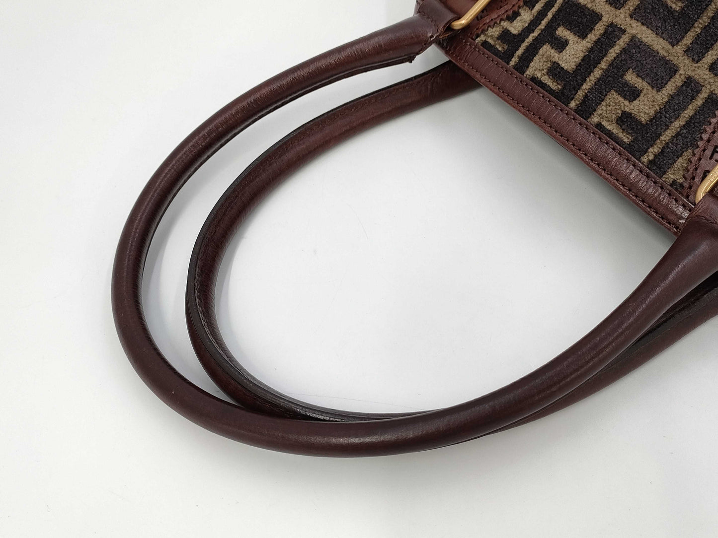 FENDI Zucca Pile Tote Handbag