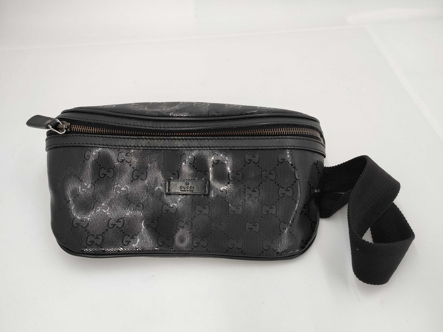 GUCCI GG Crystal Body Bag Black 233269 Waist Bag