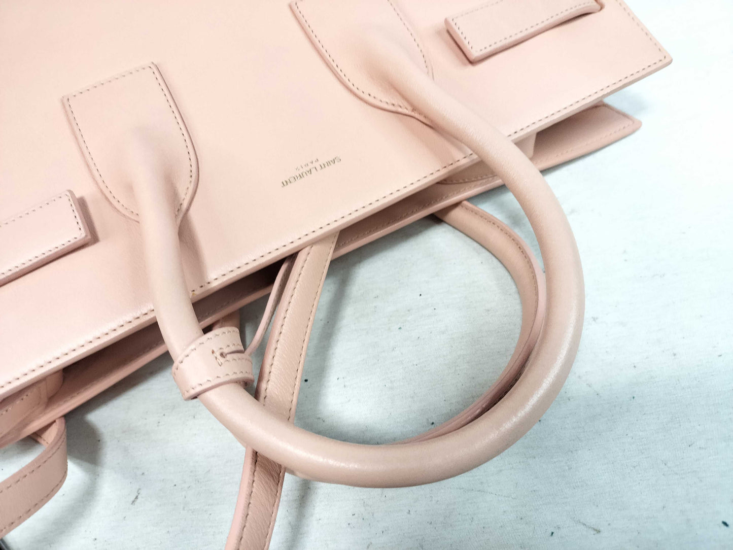 SAINT LAURENT SAINT LAURENT PARIS Sac de Jour Shoulder Handbag, Pink Leather, Dust Bag