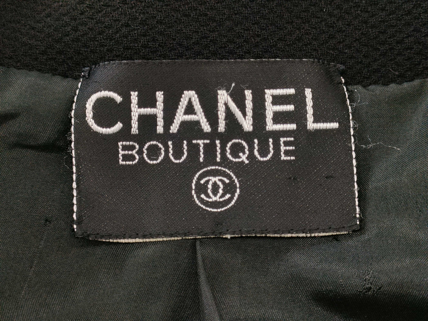 CHANEL Coco Mark Lace Trim Jacket