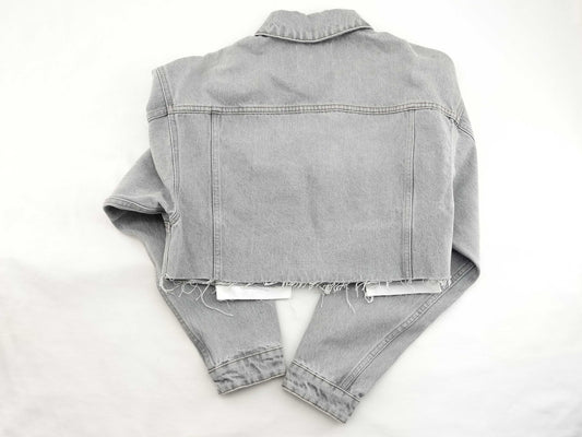 Miu Miu Miu Cropped Logo Denim Jacket