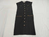 CELINE Triomphe Belted Sleeveless Dress, Size 34