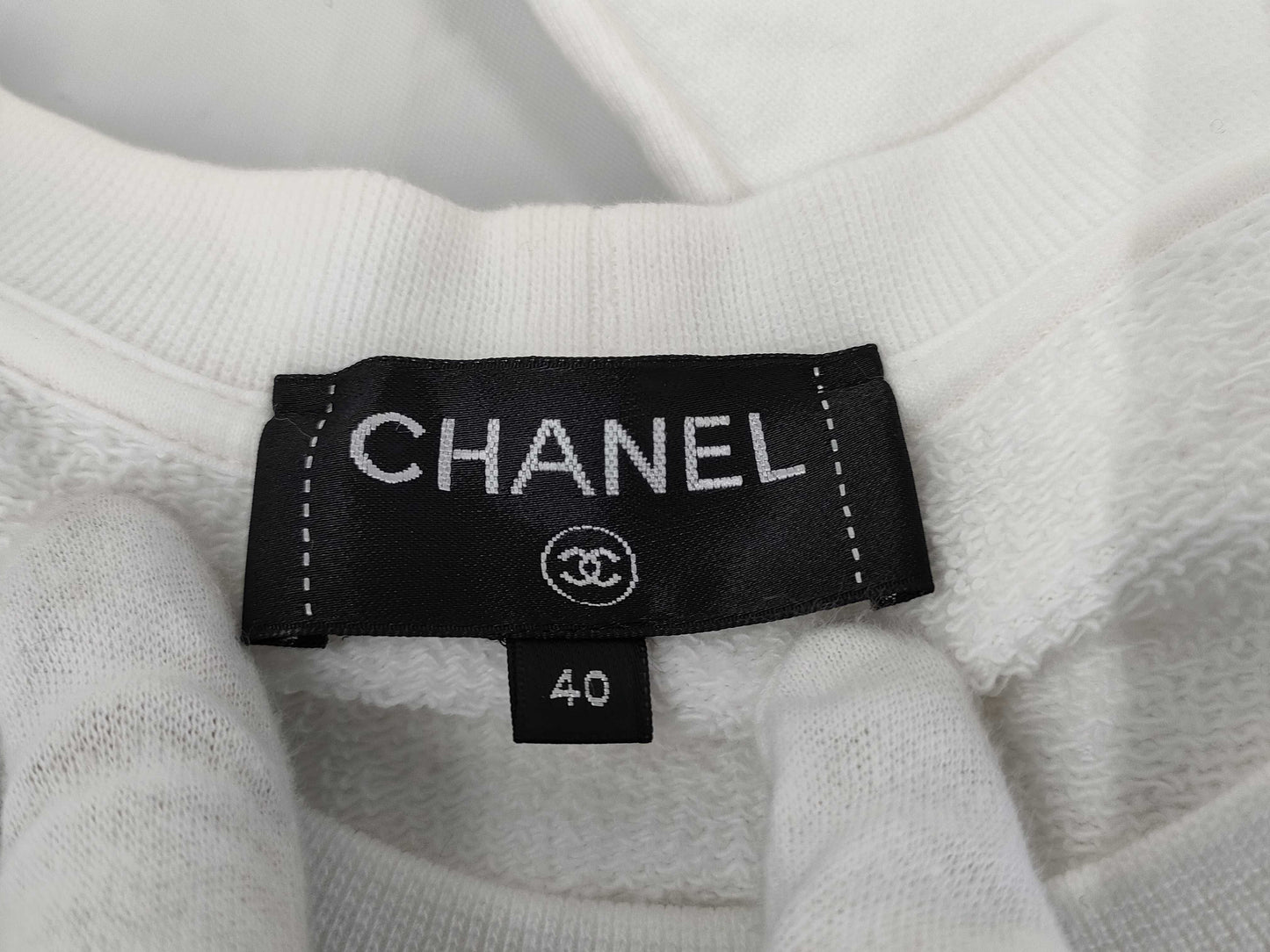 CHANEL Big Coco Mark Sweatshirt Size 40 Top