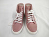 GUCCI GG Canvas Leather High-Top Sneakers, Size 34 1/2