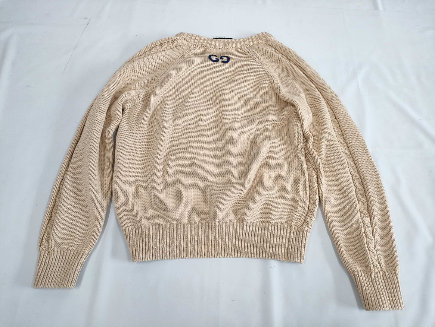 GUCCI Gold Button Cotton Knit Cardigan XS