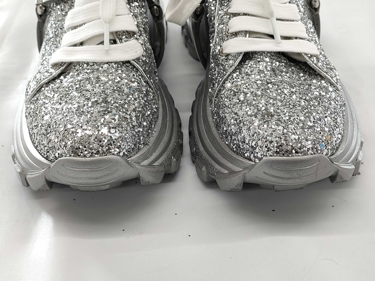 Miu Miu Miu Miu Miu Miu Beaded Glitter Sneakers Size 36