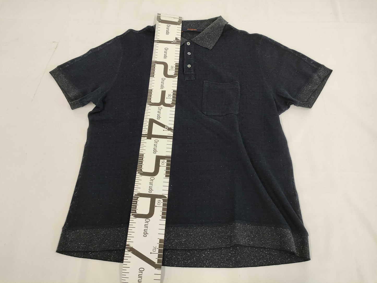 LOUIS VUITTON Louis Vuitton Back Monogram All-Over Print Short Sleeve Polo Shirt Size 4L Tops