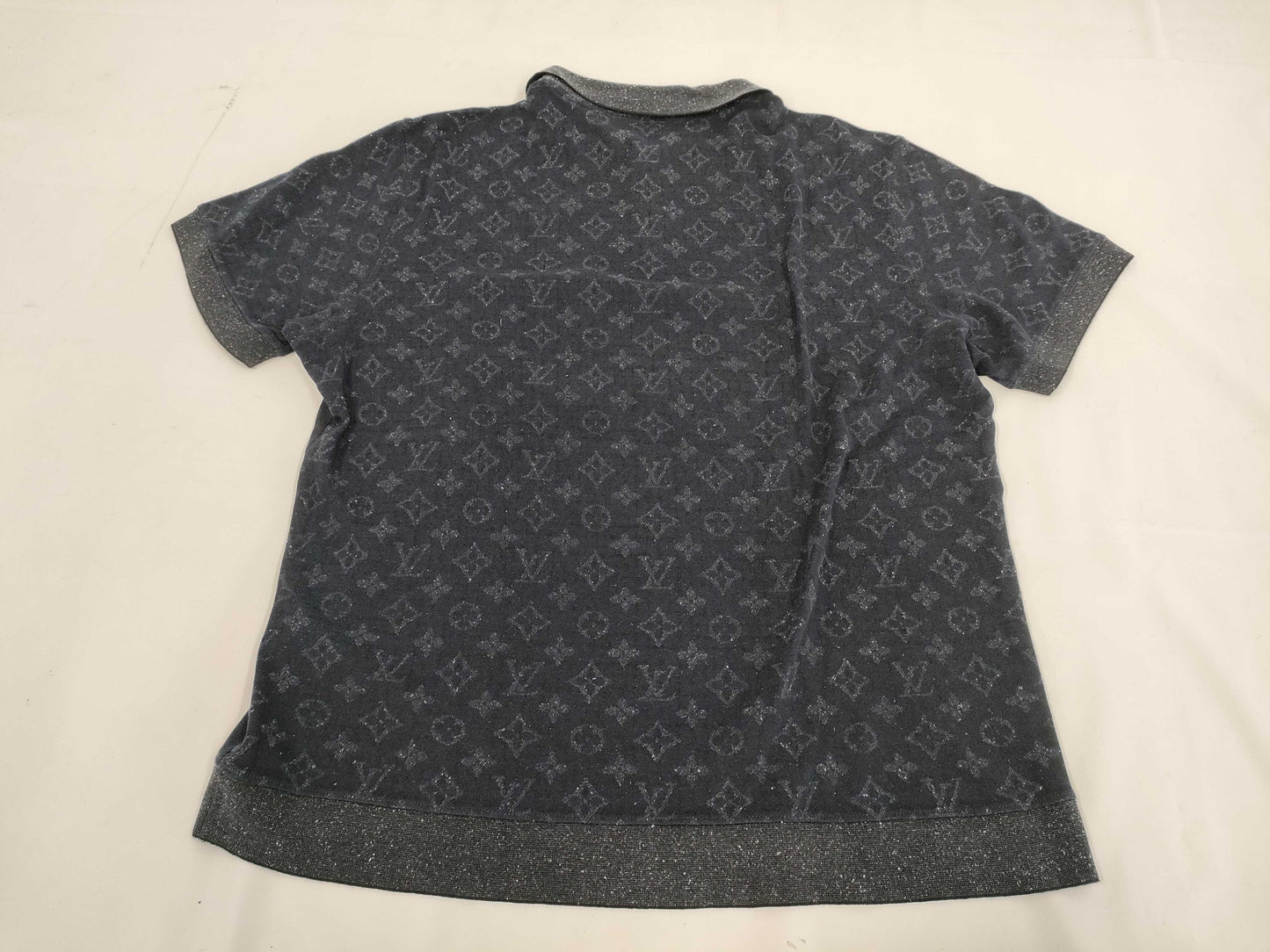 LOUIS VUITTON Louis Vuitton Back Monogram All-Over Print Short Sleeve Polo Shirt Size 4L Tops