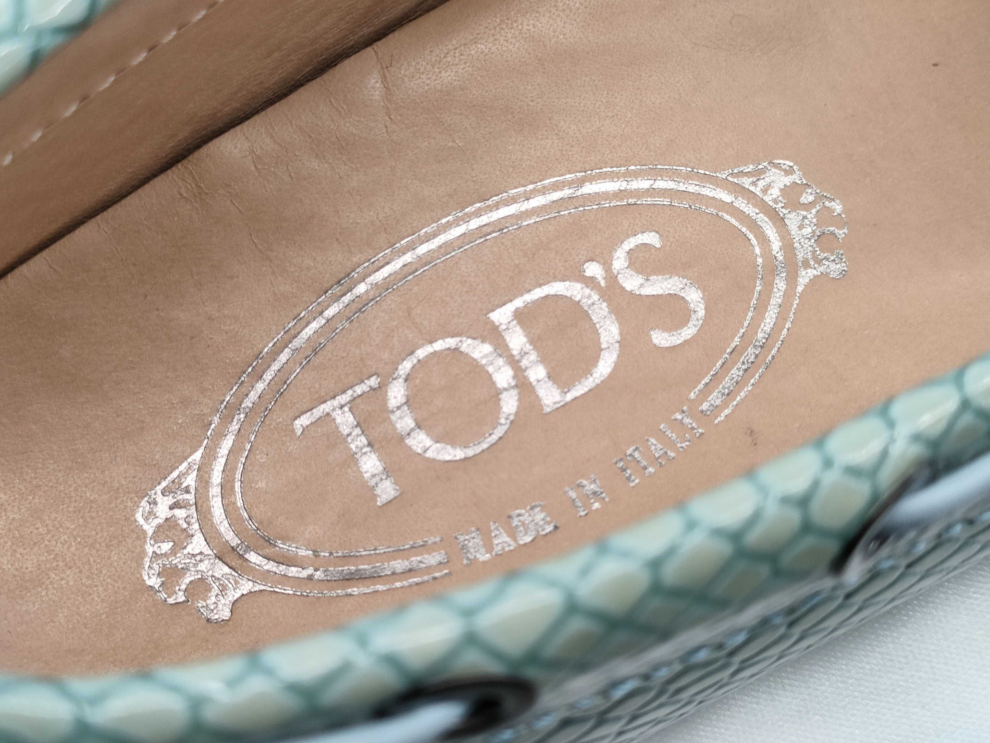 TODS Crocodile Motif Driving Shoes Size 38 Other Shoes