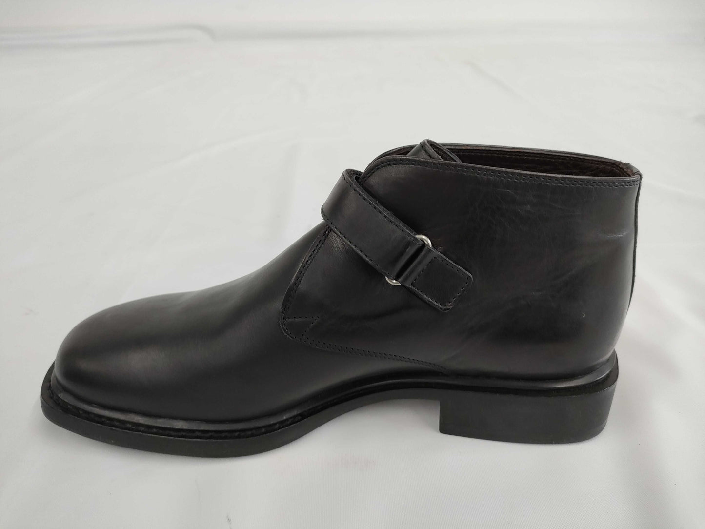 VERSACE Medusa Velcro Strap Leather Business Boots Size 6 1/2 Other Shoes