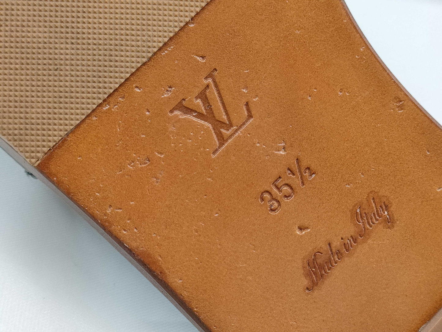 LOUIS VUITTON LOUIS VUITTON Louis Vuitton LV Circle Logo Lockit Sandals Size 35 1/2 Mules