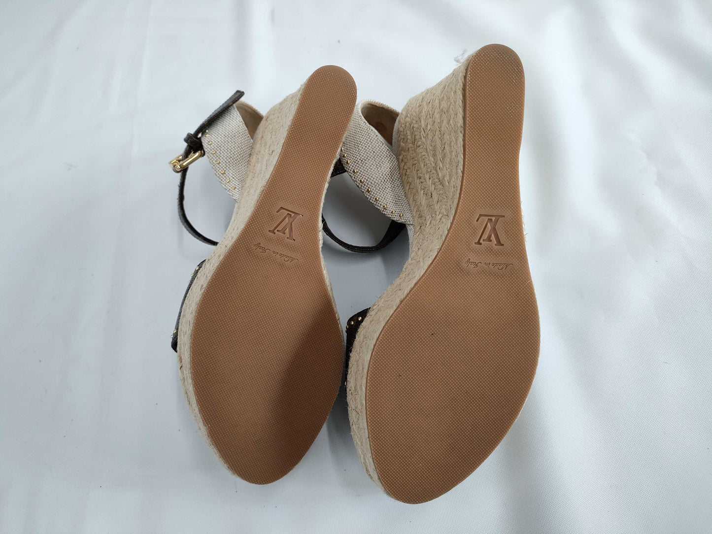 LOUIS VUITTON LOUIS VUITTON Louis Vuitton Coastline Wedge Sandals Size 36 1/2