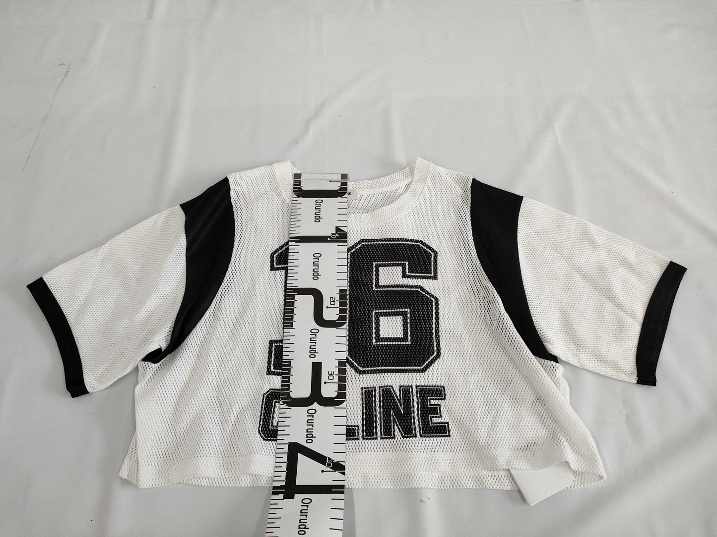 CELINE Logo Crew Neck Mesh S T-Shirt