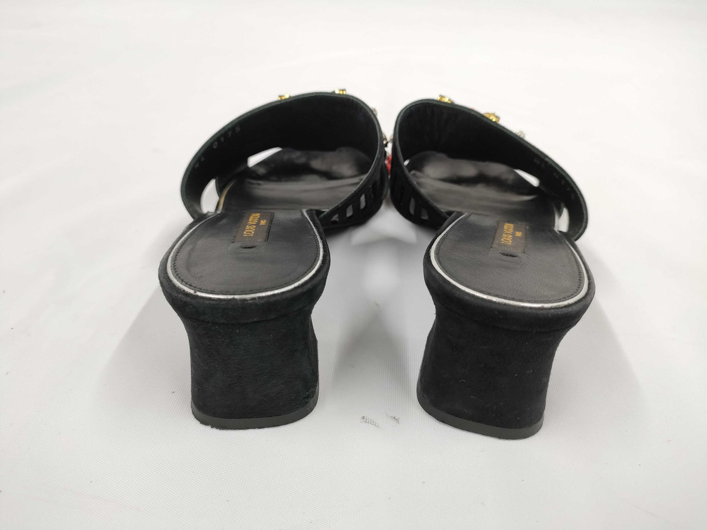 LOUIS VUITTON LOUIS VUITTON Louis Vuitton Monogram Flower Beaded Mule Size 35 1/2 Sandals