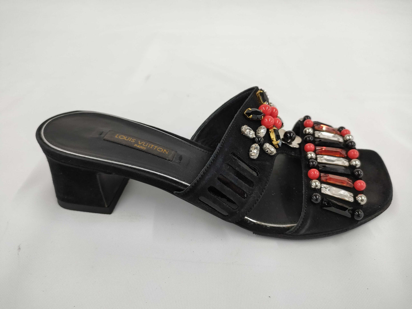 LOUIS VUITTON LOUIS VUITTON Louis Vuitton Monogram Flower Beaded Mule Size 35 1/2 Sandals