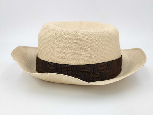 LOUIS VUITTON Damier Straw Hat Other Accessories
