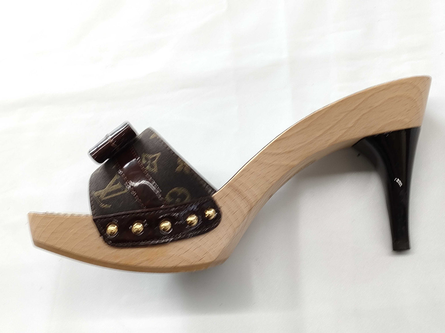 LOUIS VUITTON LOUIS VUITTON Louis Vuitton Monogram Ribbon Sandals Size 36 Mules