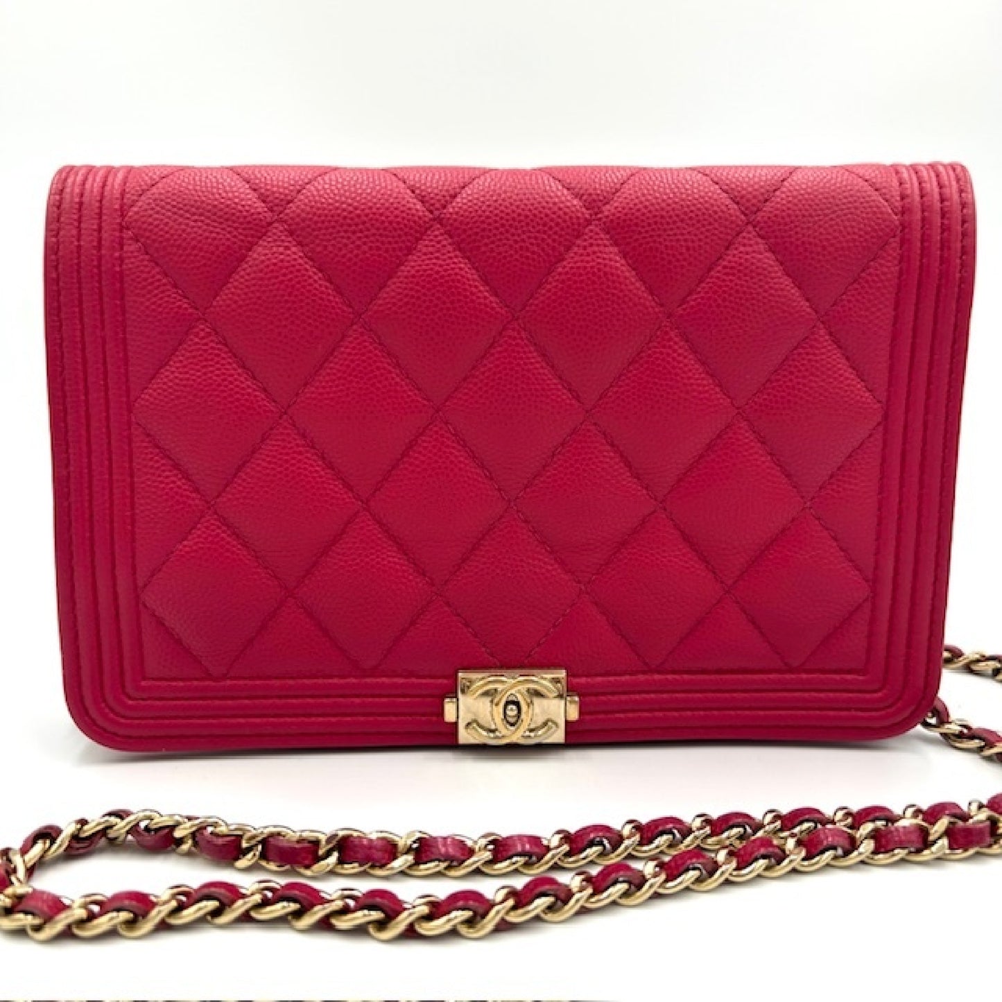 CHANEL CHANEL Matelasse Caviar Leather Chain Wallet Shoulder Bag A81969 Shoulder Bag
