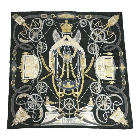 HERMES Carre Stately Wheels Scarf Scarf