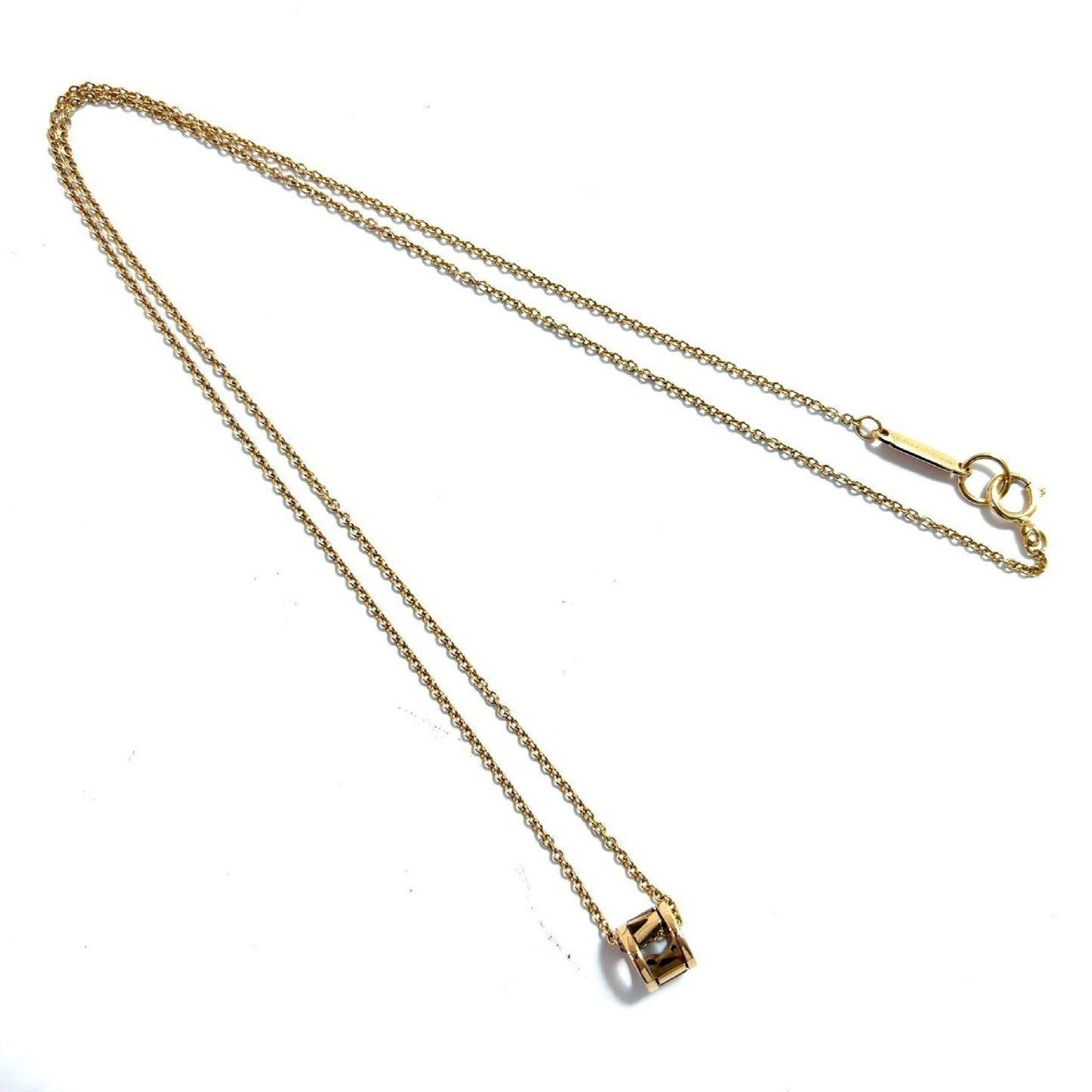Tiffany & Co. Open Atlas Mini Necklace in PG and AU750, 2.2g