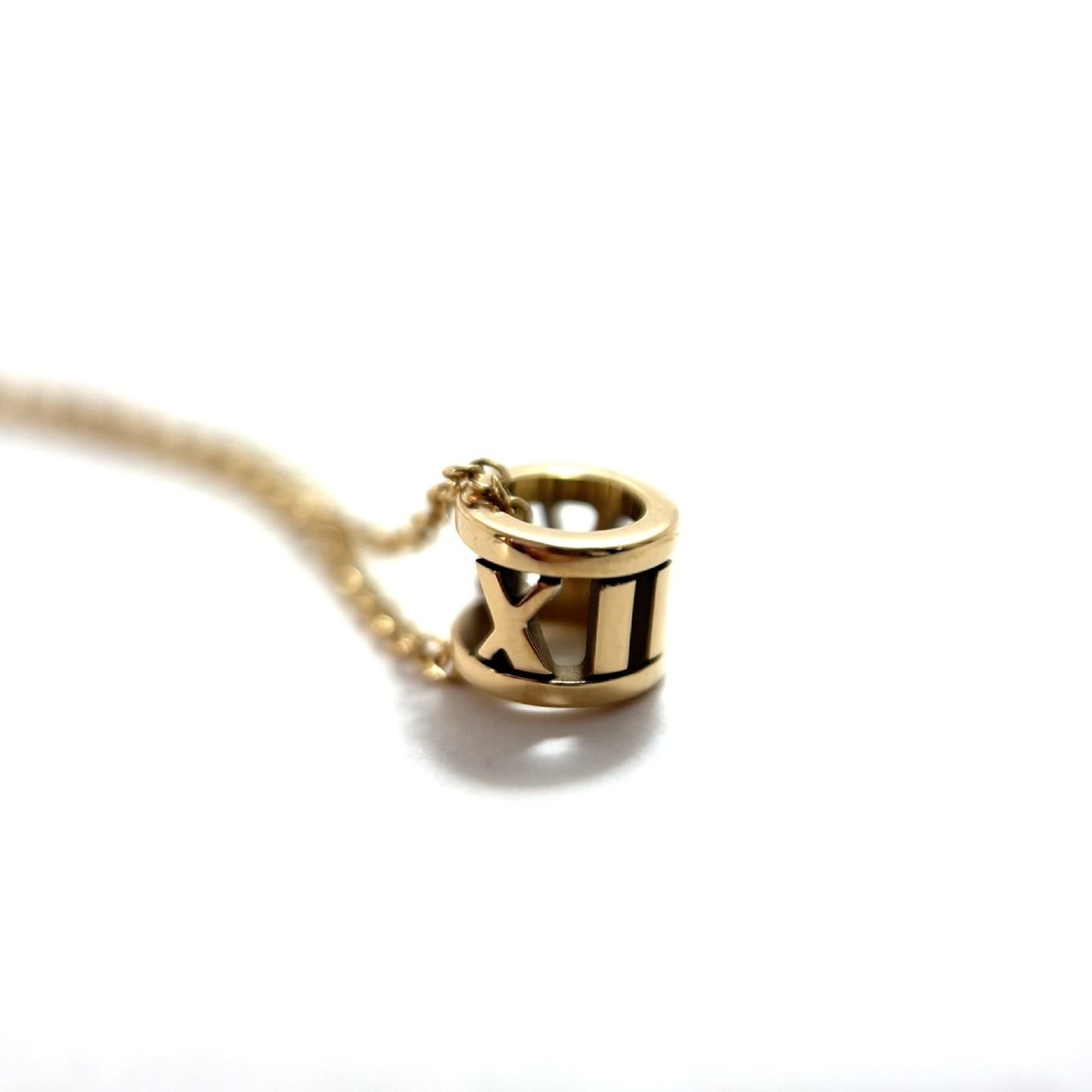 Tiffany & Co. Open Atlas Mini Necklace in PG and AU750, 2.2g