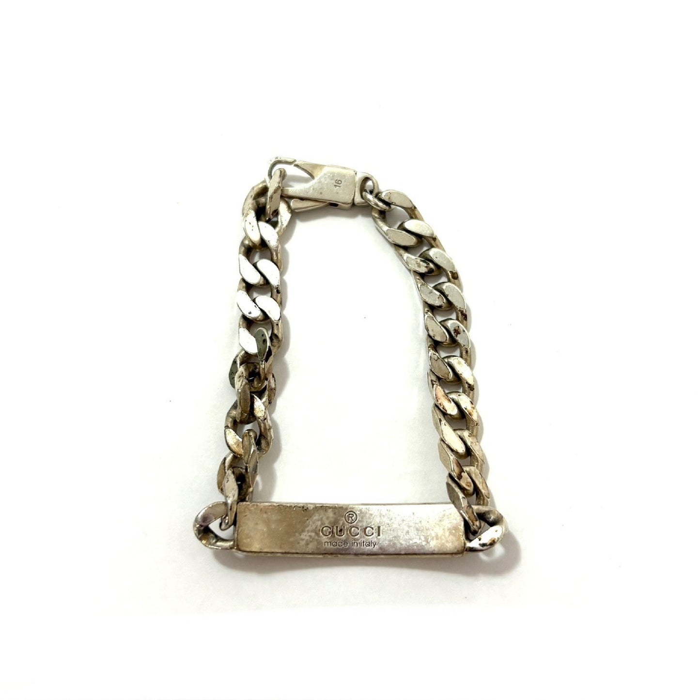 GUCCI Chain Plate Bracelet/925/18.0g Bracelet/Bangle
