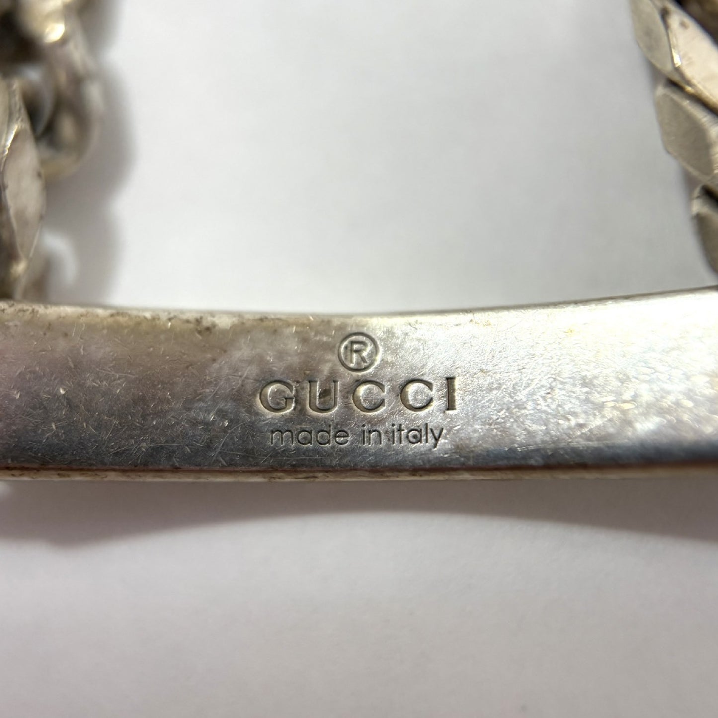 GUCCI Chain Plate Bracelet/925/18.0g Bracelet/Bangle